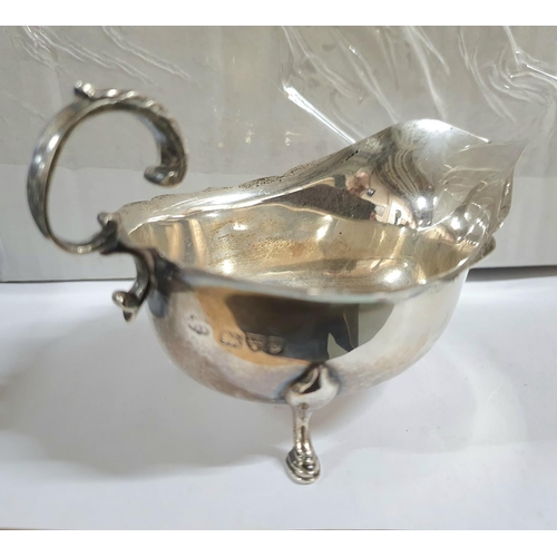 6 - Chester 1924 silver sauce boat,

Approx 59 grams