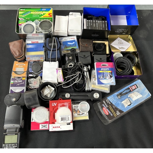 48 - Small lot of camera accessories including Filters etc