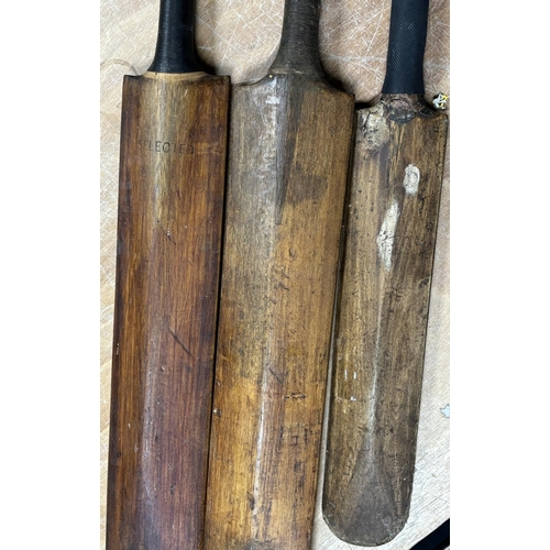 63 - 3 Old Cricket bats