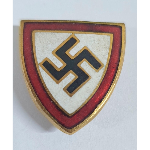 169 - Two original German NAZI party lapel badges, both marked verso with  with the round “RZM” logo of th... 