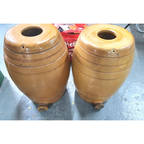 182 - Pair of huge antique ceramic barrels (2),

Both approx 50cm tall