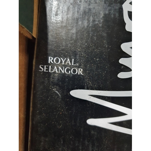 218 - Box of boxed, as new metalware items by Royal Selangor 