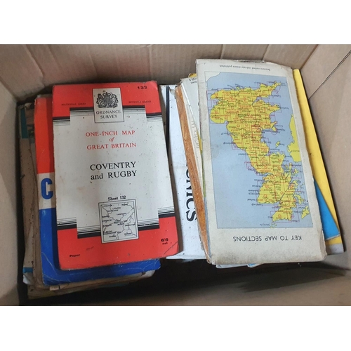 219 - Large quantity of OS and other maps, mainly UK towns and areas including some Scottish Islands toget... 