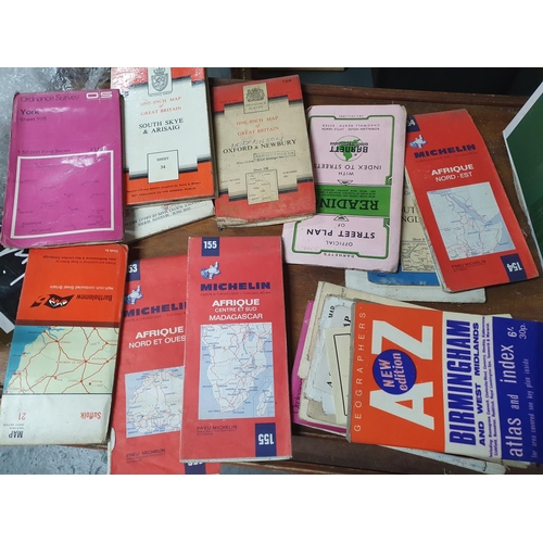 219 - Large quantity of OS and other maps, mainly UK towns and areas including some Scottish Islands toget... 