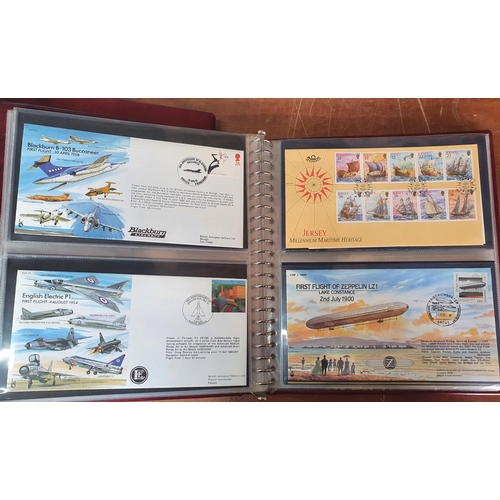 289 - Four albums containing Benham etc British military RAF & Commonwealth aircraft FDC many with special... 