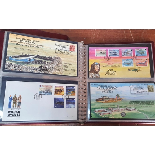 289 - Four albums containing Benham etc British military RAF & Commonwealth aircraft FDC many with special... 