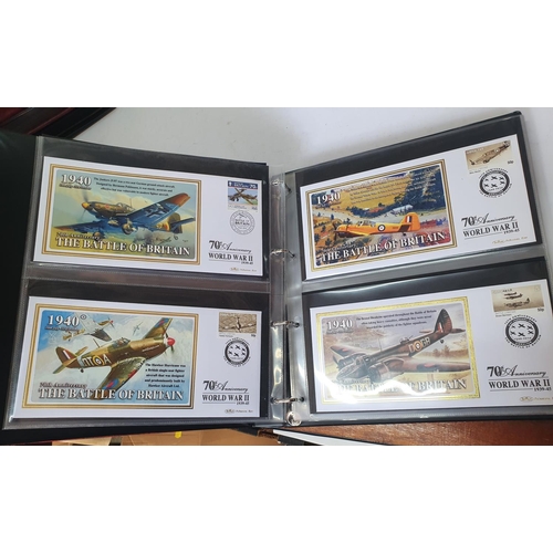 289 - Four albums containing Benham etc British military RAF & Commonwealth aircraft FDC many with special... 