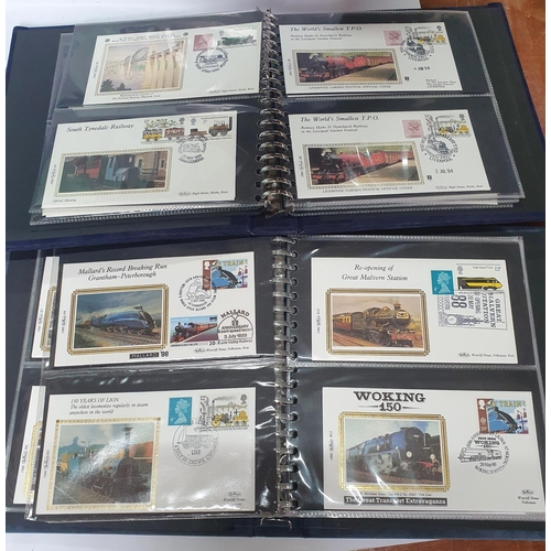 291 - Three Benham albums containing a quantity of special Train FDCs (Qty)