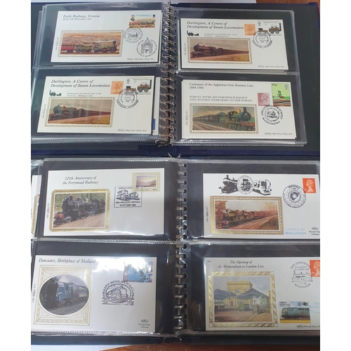 291 - Three Benham albums containing a quantity of special Train FDCs (Qty)