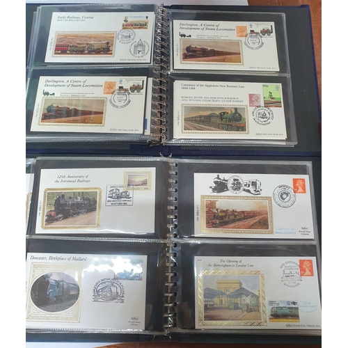 291 - Three Benham albums containing a quantity of special Train FDCs (Qty)