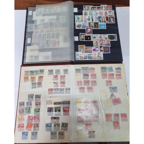 294 - Two brown stock albums containing a large quantity of Austria stamps, mainly 20thC, MU and UM, over-... 