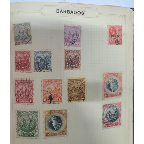 307 - Two old stamp albums containing a large quantity of world stamps including Canada, French Africa col... 