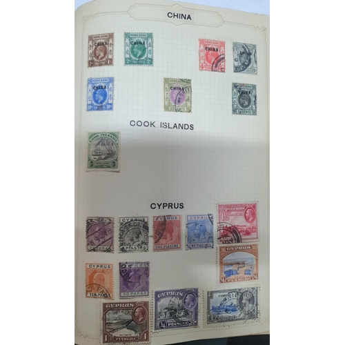 307 - Two old stamp albums containing a large quantity of world stamps including Canada, French Africa col... 