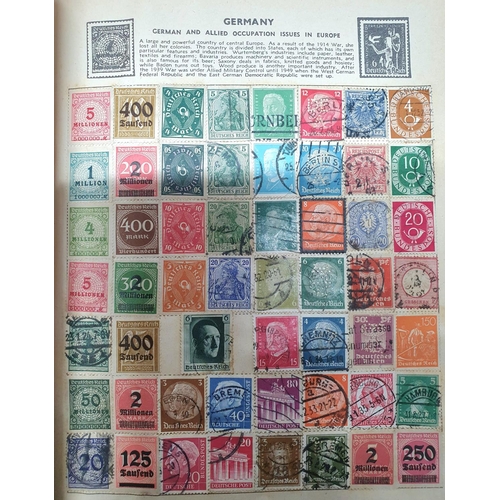 272 - Seven stamp albums containing world stamps including many world examples, Germany 20s and 30s, China... 