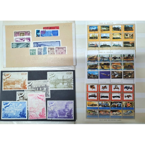 272 - Seven stamp albums containing world stamps including many world examples, Germany 20s and 30s, China... 