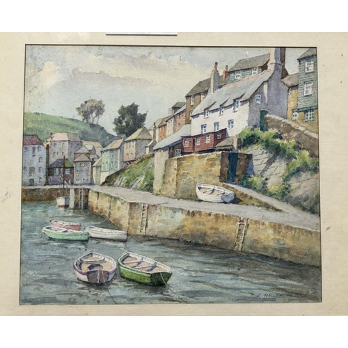 77 - Three James Heseldin (1887-1969) watercolours Cornish coastal scenes, all framed (3)