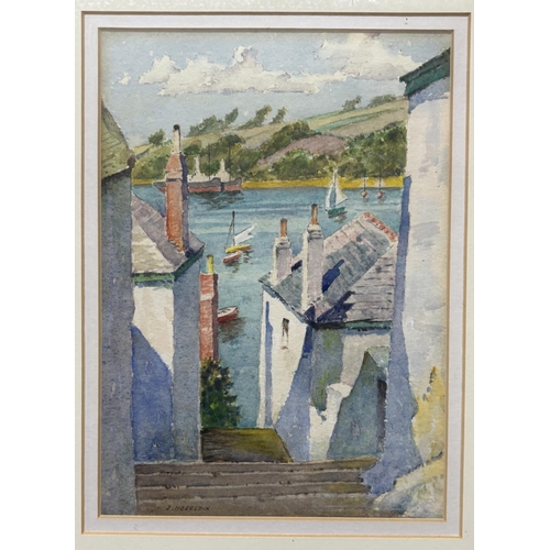 77 - Three James Heseldin (1887-1969) watercolours Cornish coastal scenes, all framed (3)