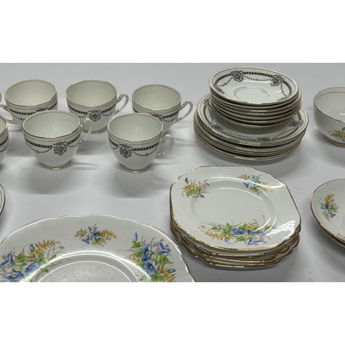 422 - 2 Part tea sets of Royal Stafford and Clare