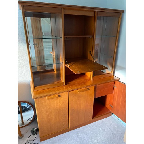 474 - Teak display cabinet, possibly Parker-Knoll