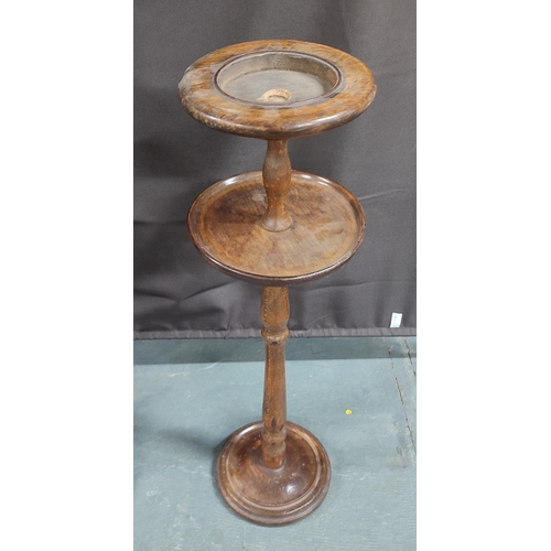 408 - Vintage Oak ashtray stand, possibly French

70cm high