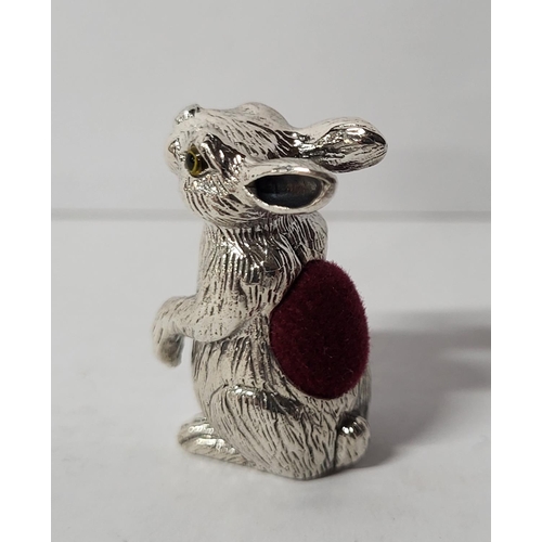 2 - Pin cushion in the form of a Rabbit stamped 