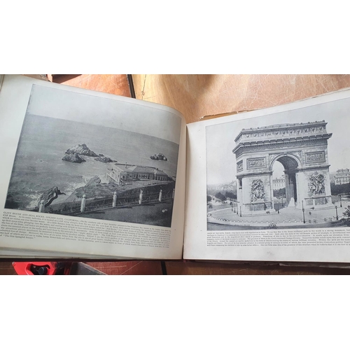 73 - Portfolio of photographs of famous cities, scenes and paintings by John L Stoddard together with Bea... 