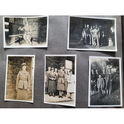 74 - Three early-mid 20thC photograph albums with one depicting girls at college in 1935-36 including a p... 