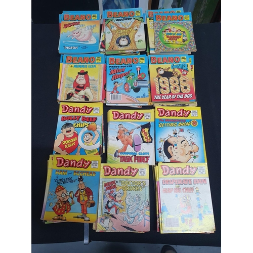 75 - Huge quantity of mid 1980s Dandy and Beano booklet comics (Qty)