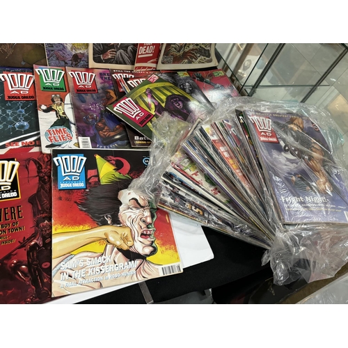 96 - Large collection of 2000AD comics most are bagged 1980s/90s