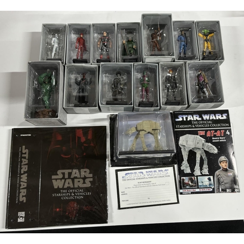 98 - 13 Boxed Marvel characters and a Star Wars boxed starship