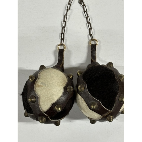 101 - Studded Cow Hide Flail