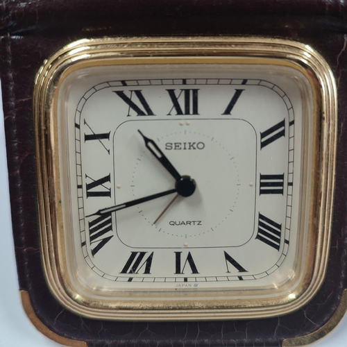 162 - Collection of various clocks etc. including a Seiko (Qty)