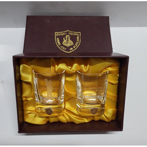 72 - Collection of hip flasks together with a boxed pair of crystal shot glasses (Qty)