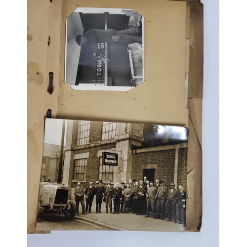 136 - Vintage Photo album containing black and white photos of mid 20thC northern working scenes