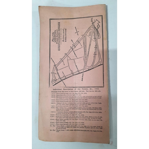 154 - RARE Aintree Grand National program from 4th of April 1913 (won by Covercoat) together with the Aint... 