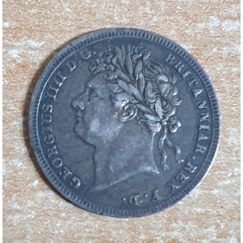 165 - George IV 1828 3d silver maundy coin