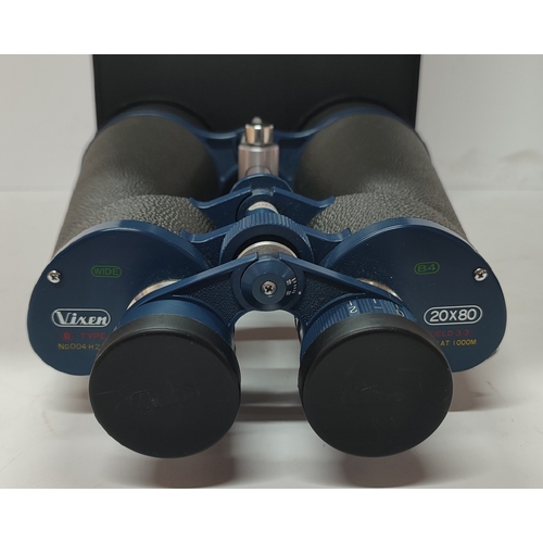 197 - Vixen, B-Type, 20x80 mountable binoculars in carry case