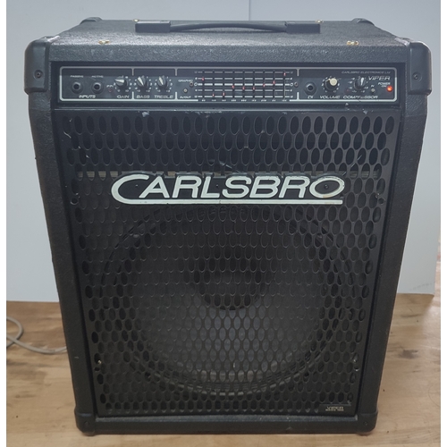 199 - Carlsbro, Viper Bass 100, amplifier with integrated equalizer and compressor, working