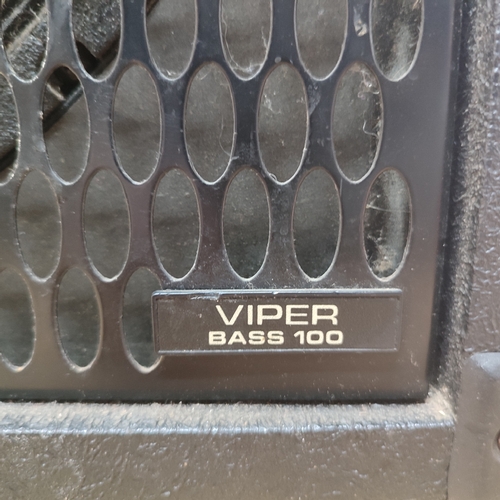 199 - Carlsbro, Viper Bass 100, amplifier with integrated equalizer and compressor, working