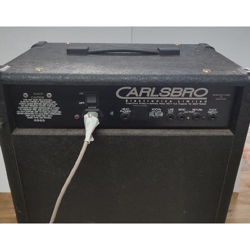 199 - Carlsbro, Viper Bass 100, amplifier with integrated equalizer and compressor, working