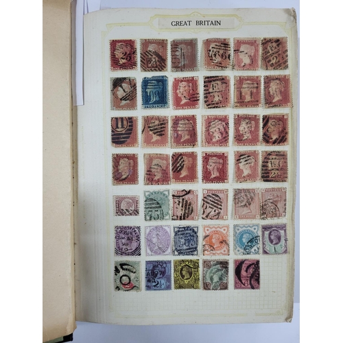 261 - Black stamp album containing British QV -QEII and world stamps, many 19thC examples together with ma... 