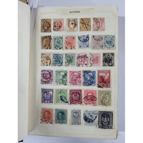 261 - Black stamp album containing British QV -QEII and world stamps, many 19thC examples together with ma... 