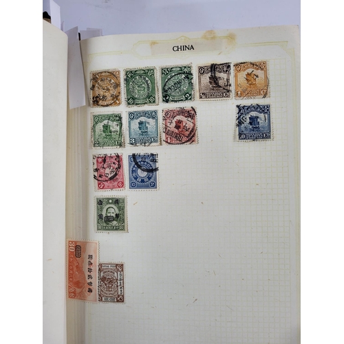 261 - Black stamp album containing British QV -QEII and world stamps, many 19thC examples together with ma... 