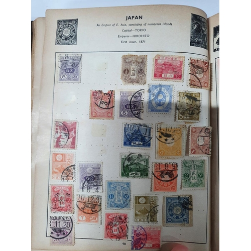 280 - Five small stamp albums containing world used and unused stamps, many 19th and early 20thC examples ... 