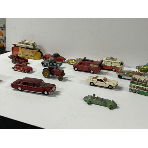 260 - Collection of old Dinky diecast toys including Boxed 263 Superior Criterion Ambulance, Ufo Intercept... 