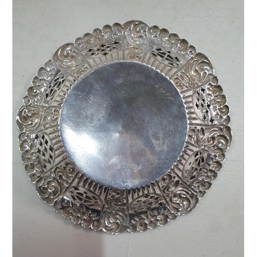 2 - Birmingham 1897 Victorian silver pierced bon bon dish,

approx 37.5 grams