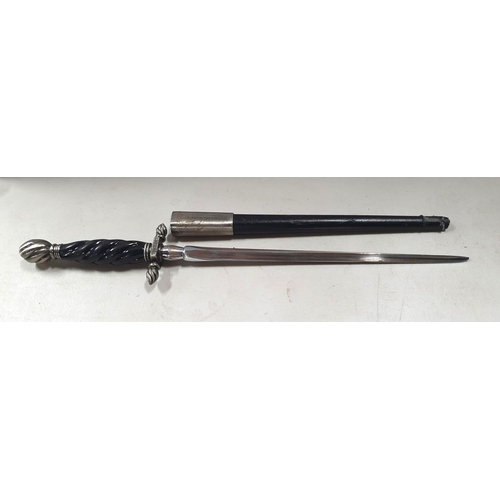 149 - Ceremonial dress dagger and sheath, unmarked