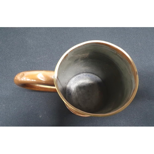 161 - Antique oversized copper tankard