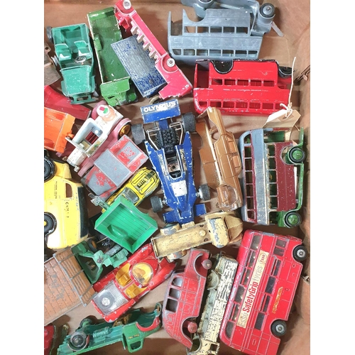 167 - Box full of play-worn DINKY diecast vehicles (Qty)