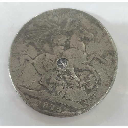 180 - George IV 1822 silver crown,

Only 124,929 minted that year.

17.6 grams